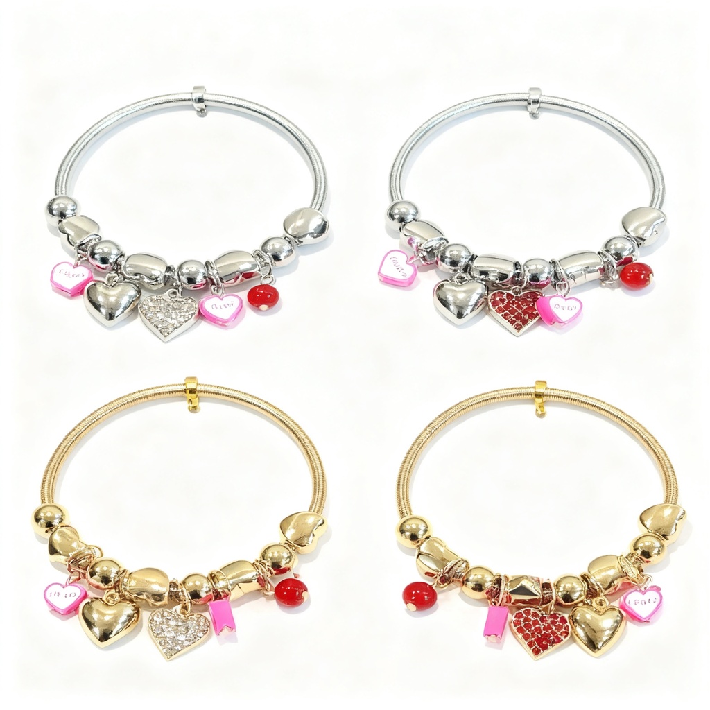 PULSERAS PANDORAS CORAZON