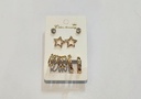 ARGOLLAS Y ZARCILLOS TOPITOS ESTRELLA SET DE 4