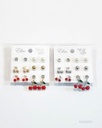 ZARCILLOS TOPITOS CEREZA SET DE 6