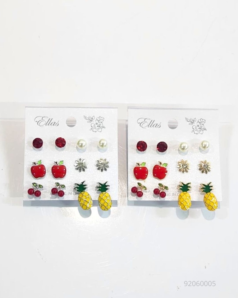 ZARCILLOS TOPITOS FRUTAS X6