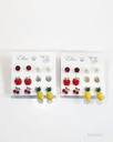 ZARCILLOS TOPITOS FRUTAS X6