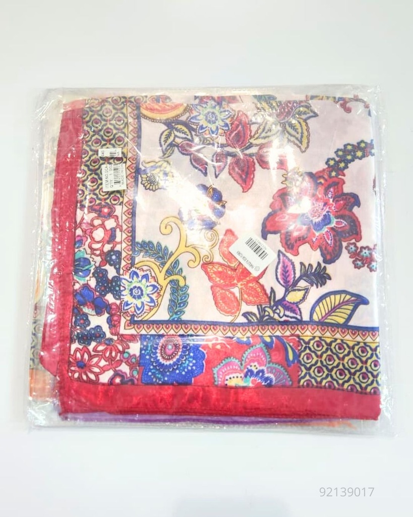 PAÑOLETAS DE SEDA FLORES