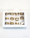 ANILLOS PIEDRA PAREJA (ACERO INOXIDABLE)
