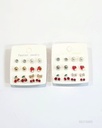 ZARCILLOS TOPITOS CEREZA SET DE 6