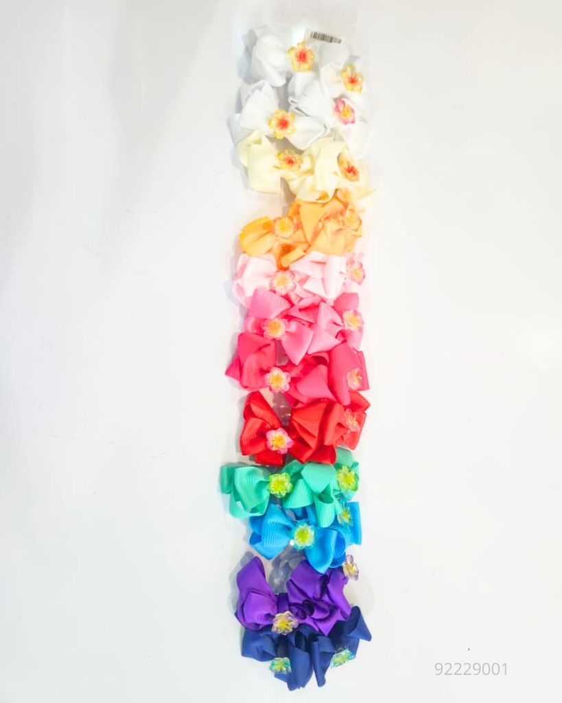 GANCHOS LAZOS FLOR POR PARES (10CM)