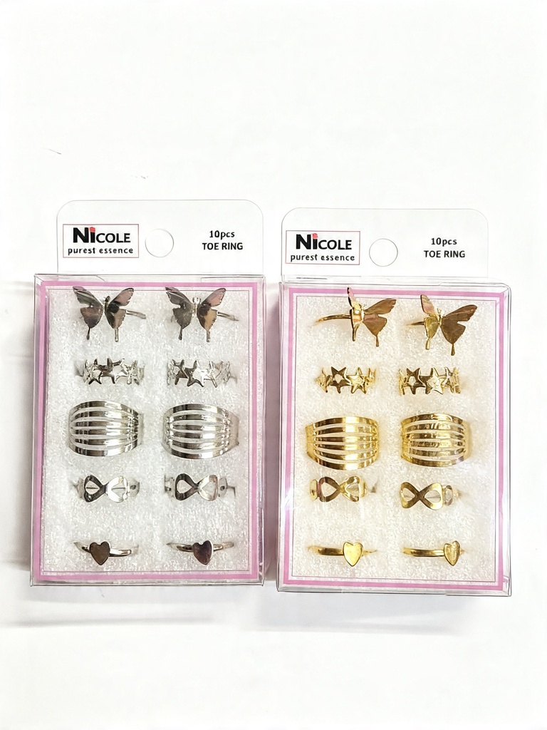 SET DE ANILLOS MARIPOSAS X10