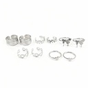 SET DE ANILLOS MARIPOSAS X10
