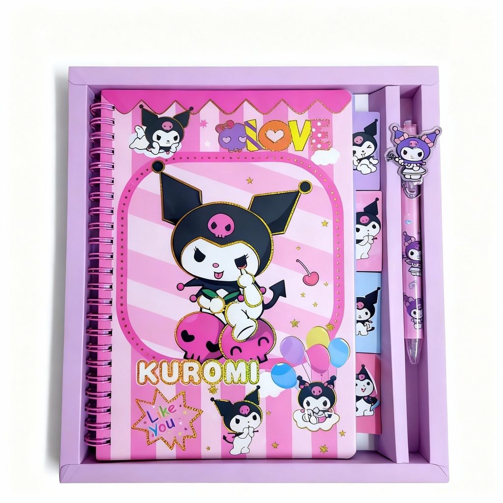 LIBRETAS KUROMI CON BOLIGRAFO 
