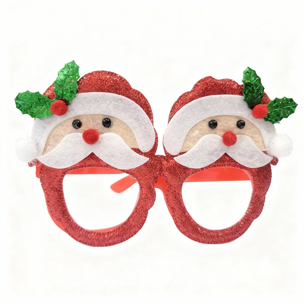 LENTES NAVIDA SANTA Y MUÑECO NIEVE