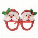 LENTES NAVIDA SANTA Y MUÑECO NIEVE