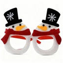 LENTES NAVIDA SANTA Y MUÑECO NIEVE