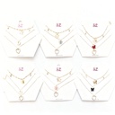 COLLAR CORAZON MARIPOSA X3