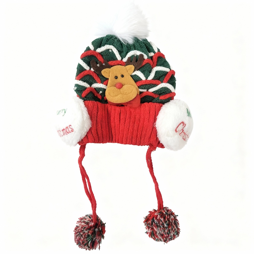 GORROS NAVIDAD POMPOM