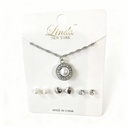 COLLARE Y TOPITOS CIRCULO PERLA