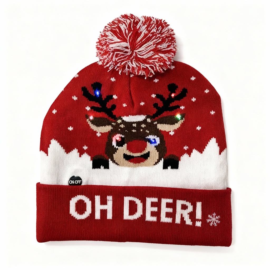 GORROS PASAMONTAÑAS NAVIDAD LUZ