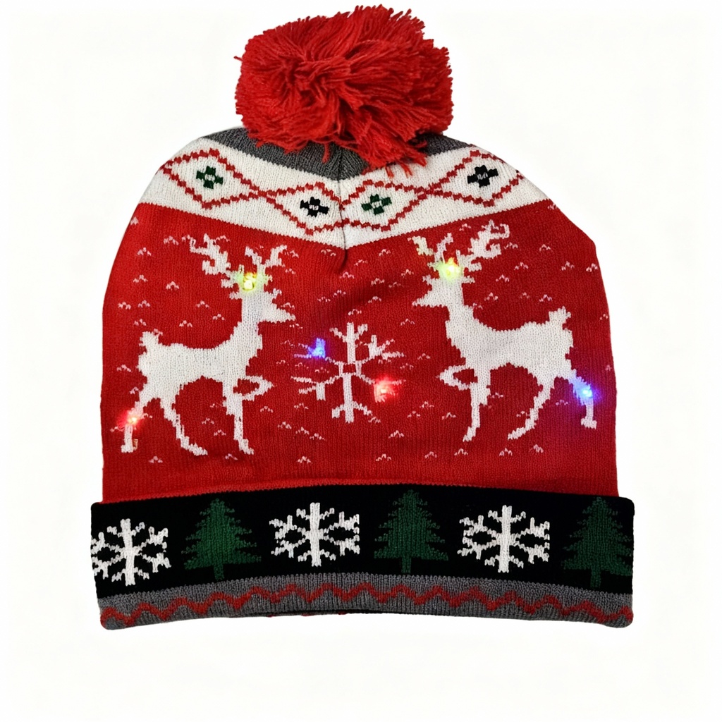 GORROS PASAMONTAÑAS NAVIDAD LUZ