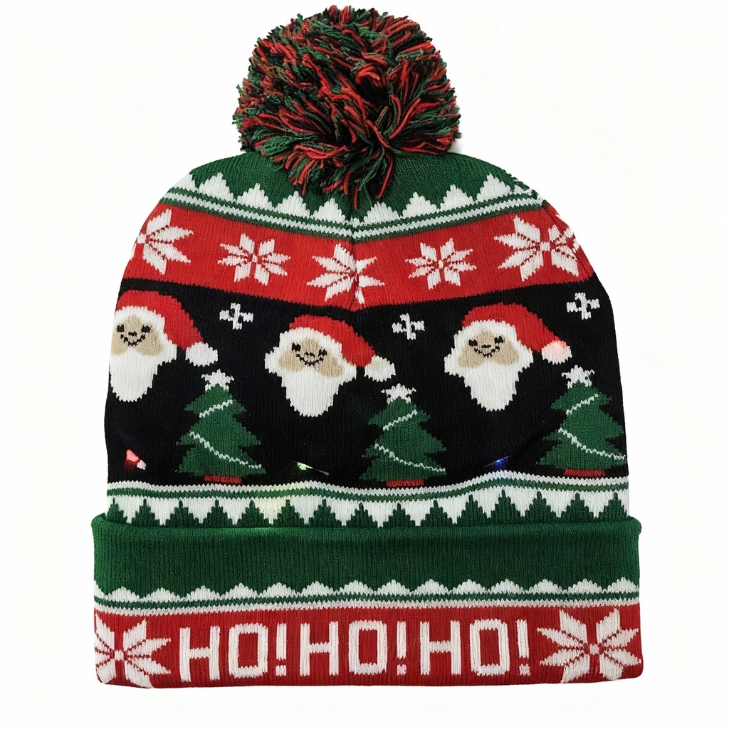 GORROS PASAMONTAÑAS NAVIDAD LUZ