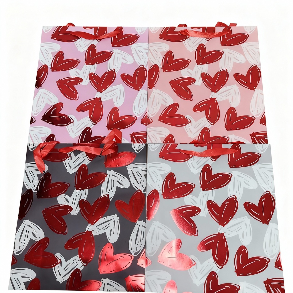 BOLSA DE REGALO GRANDE CORAZONES