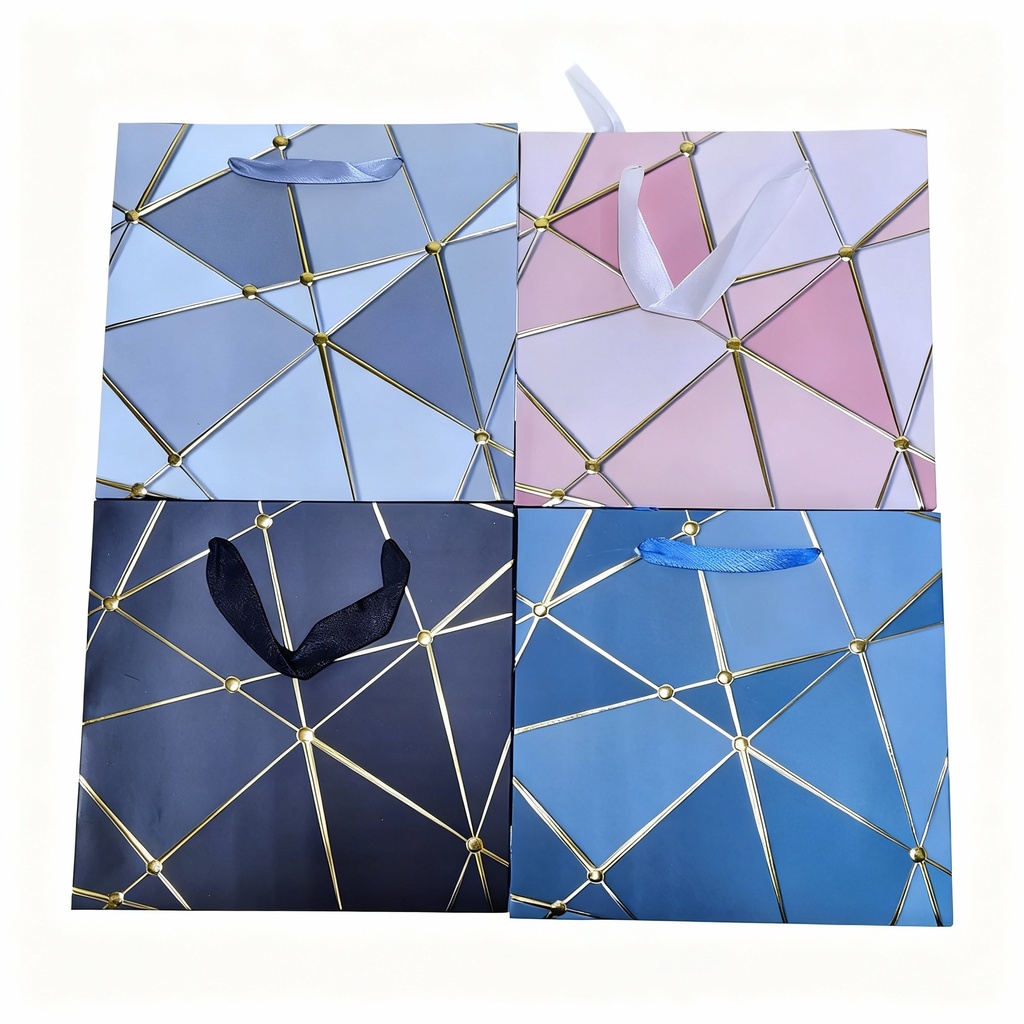 BOLSA DE REGALO PQ ABSTRACTAS CON FIGURAS GEOMETICAS