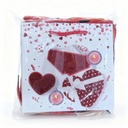 BOLSA DE REGALO PQ CORAZONES ESCACHADA