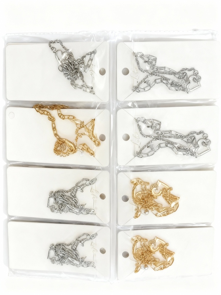 COLLARES CADENA DOBLE CORAZON