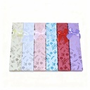 CAJA DE REGALO LARGA FLORES HOJAS