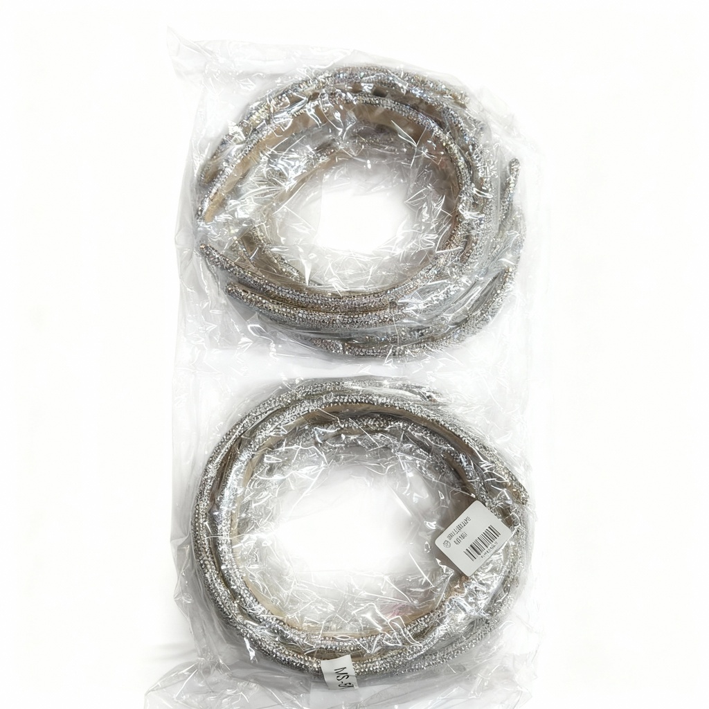 CINTILLO BRILLANTE PLATEADO