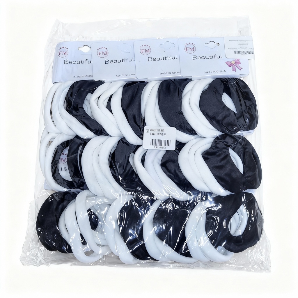 COLAS LYCRA BLANCA Y NEGRA 6CM X6