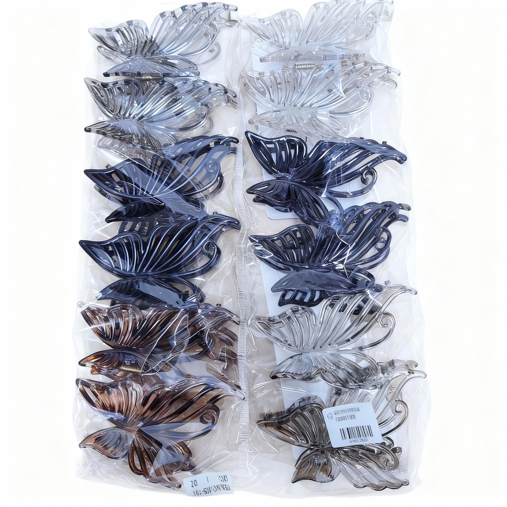 GANCHETA MARIPOSA COLORES TIERRA