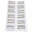 GANCHO LAZO FLOR BRILLANTE X2