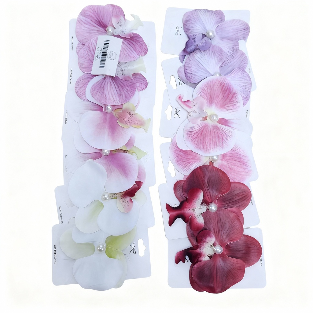 GANCHOS FLOR ORQUIDEA 