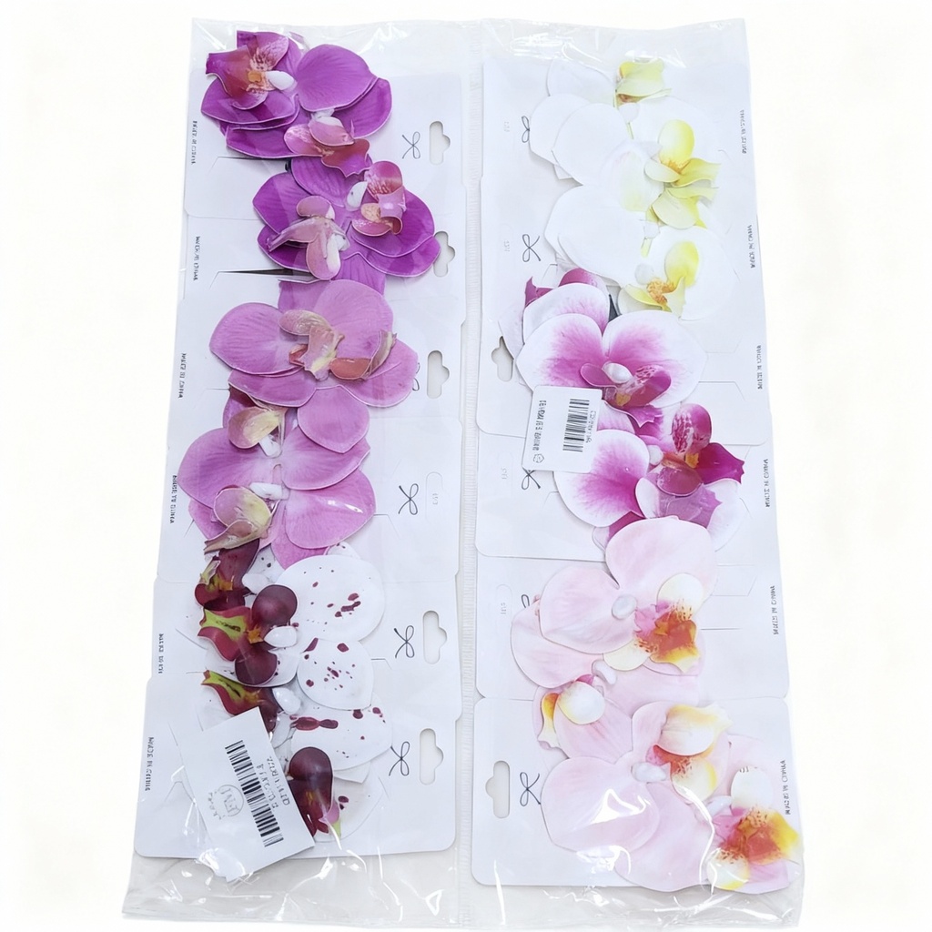 GANCHOS FLOR ORQUIDEA 