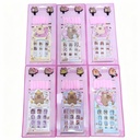 KIT DE UÑAS COLAS GANCHOS CAPYBARA PARA NIÑA 