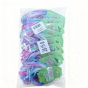 PULCERAS DE GOMA COLORES PASTELES