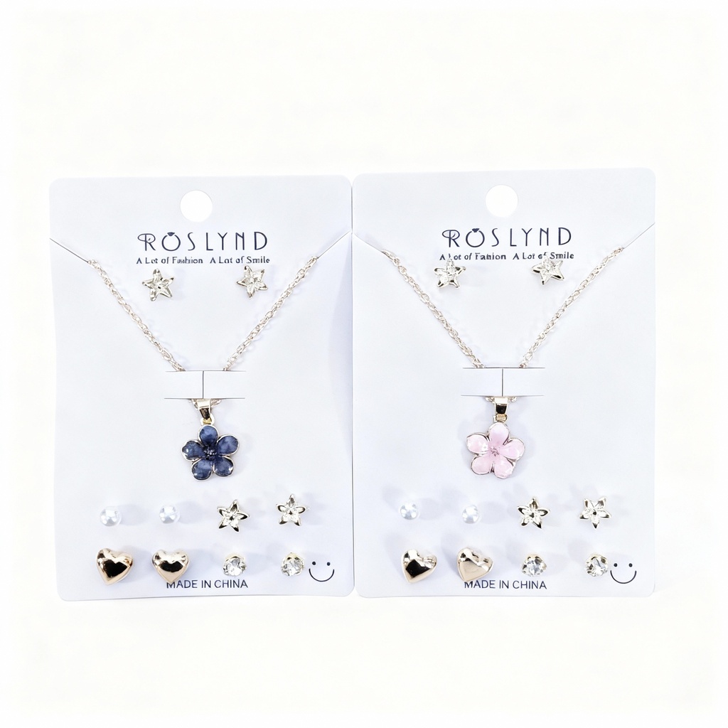 SET COLLAR Y TOPITOS NIÑA FLOR