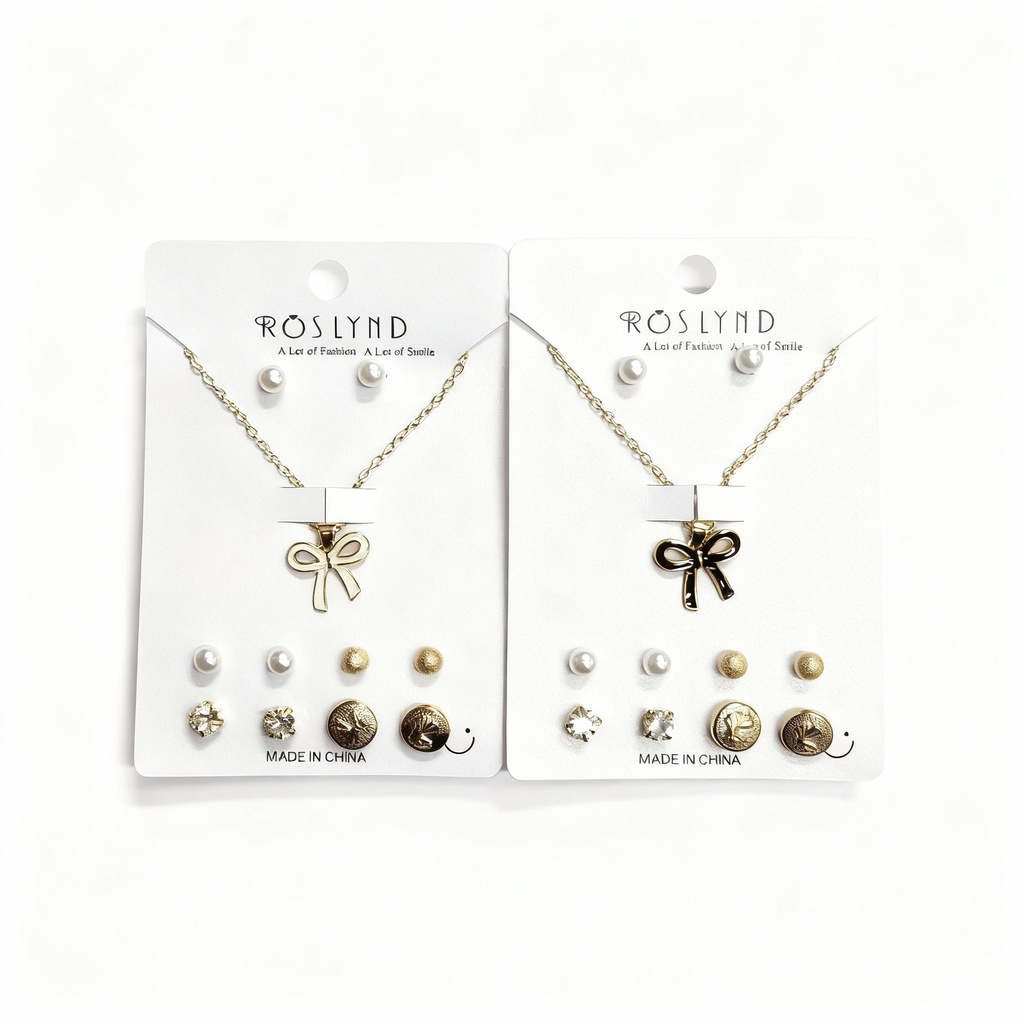 SET COLLAR Y TOPITOS NIÑA LAZO