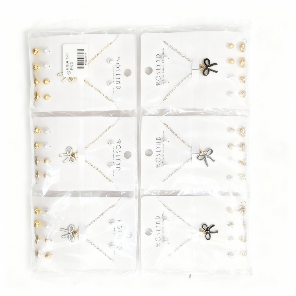 SET COLLAR Y TOPITOS NIÑA LAZO