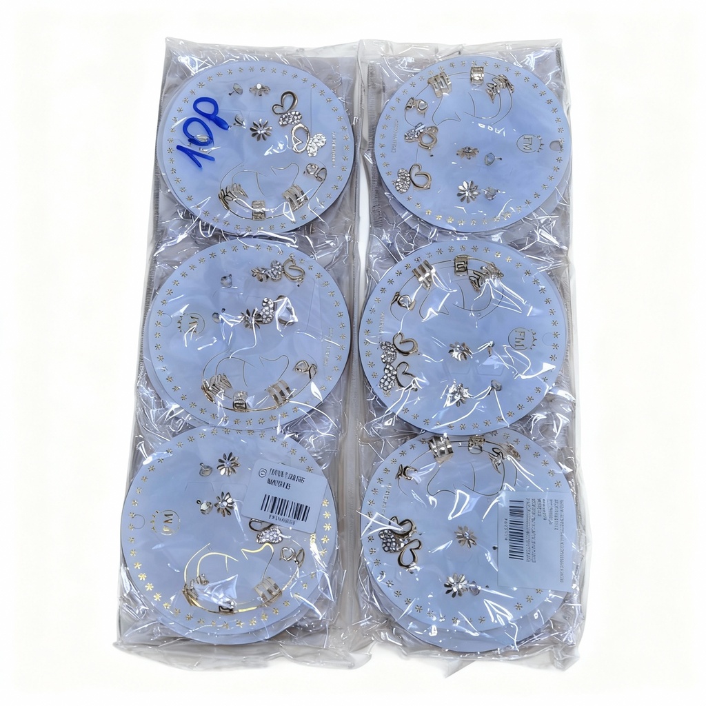 TOPITOS Y EAR CUFF MARIPOSA X5