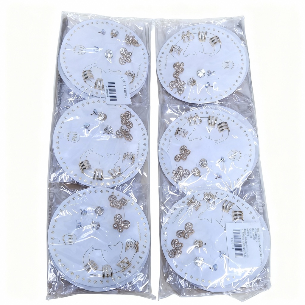 TOPITOS Y EAR CUFF MARIPOSA X5