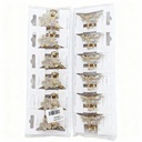 GANCHETA METAL FLOR BRILLANTE 