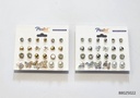 ZARCILLOS TOPITOS MARIPOSA SET DE 12