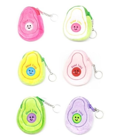 MONEDEROS AGUACATE PELUCHE