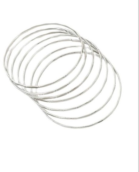 PULSERAS SEMANARIO PLATEADA SET DE 7