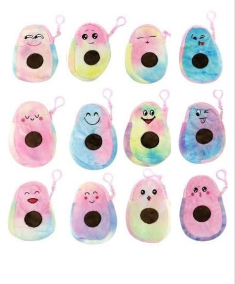 MONEDEROS PELUCHE AGUACATE TAY DIE