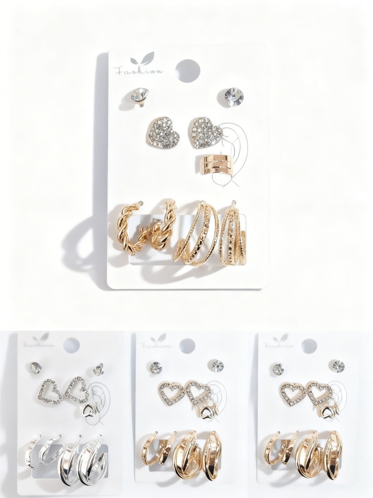 SET ARGOLLA TOPITO CORAZON X5