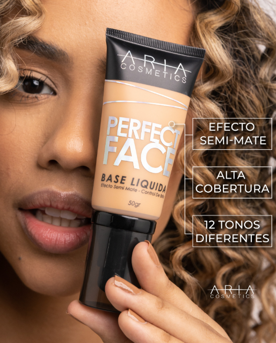 BASE LIQUIDA PERFECT FACE DE ARIA COSMETICS