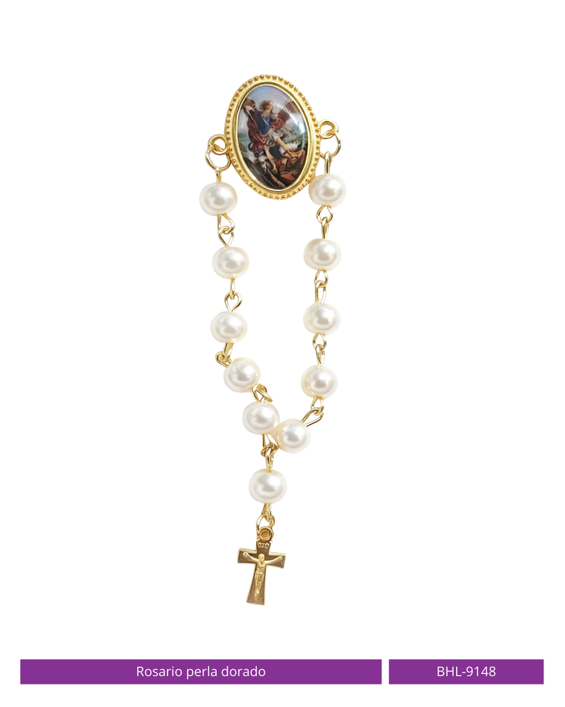 ROSARIO PERLA DORADO 