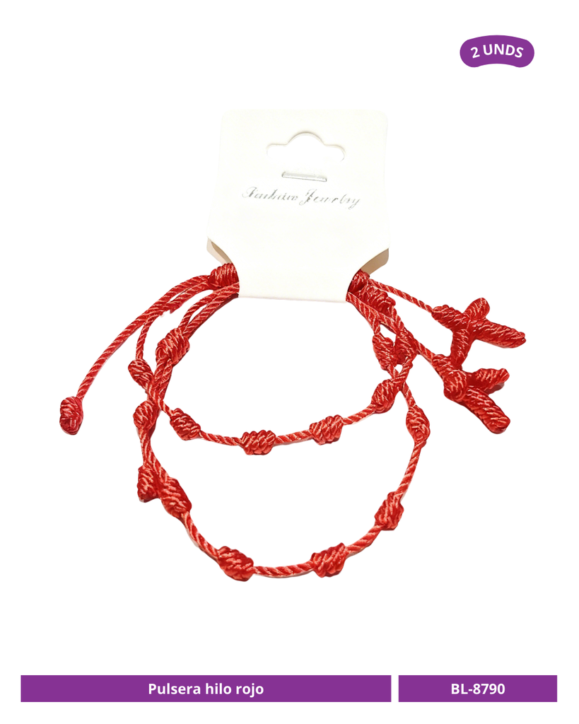 PULSERA HILO ROJA X2