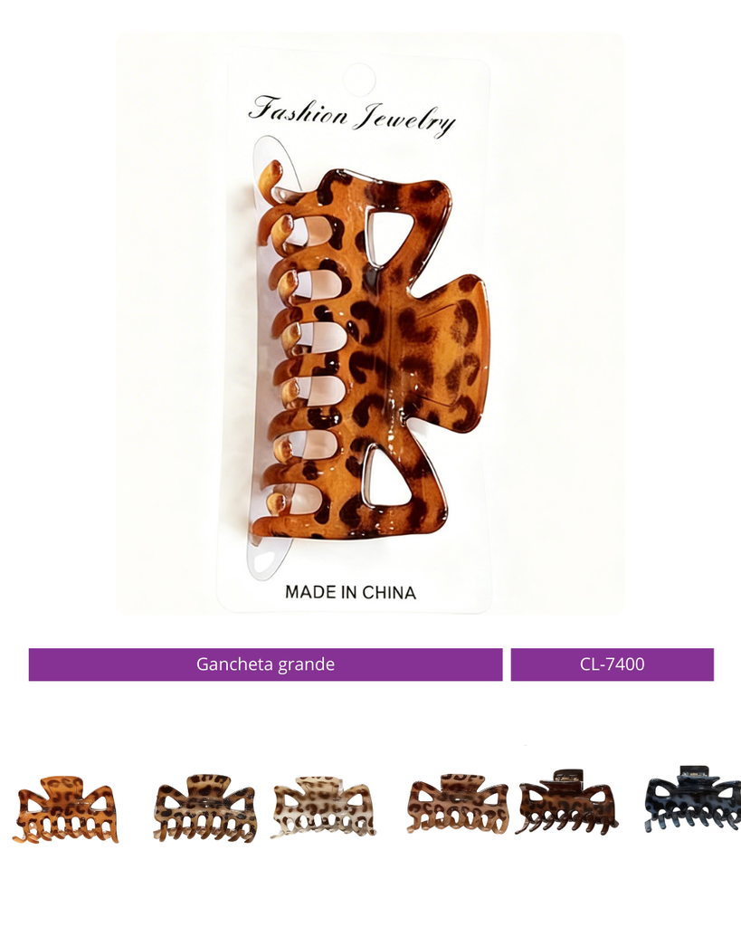 GANCHETA GRANDE ANIMAL PRINT 