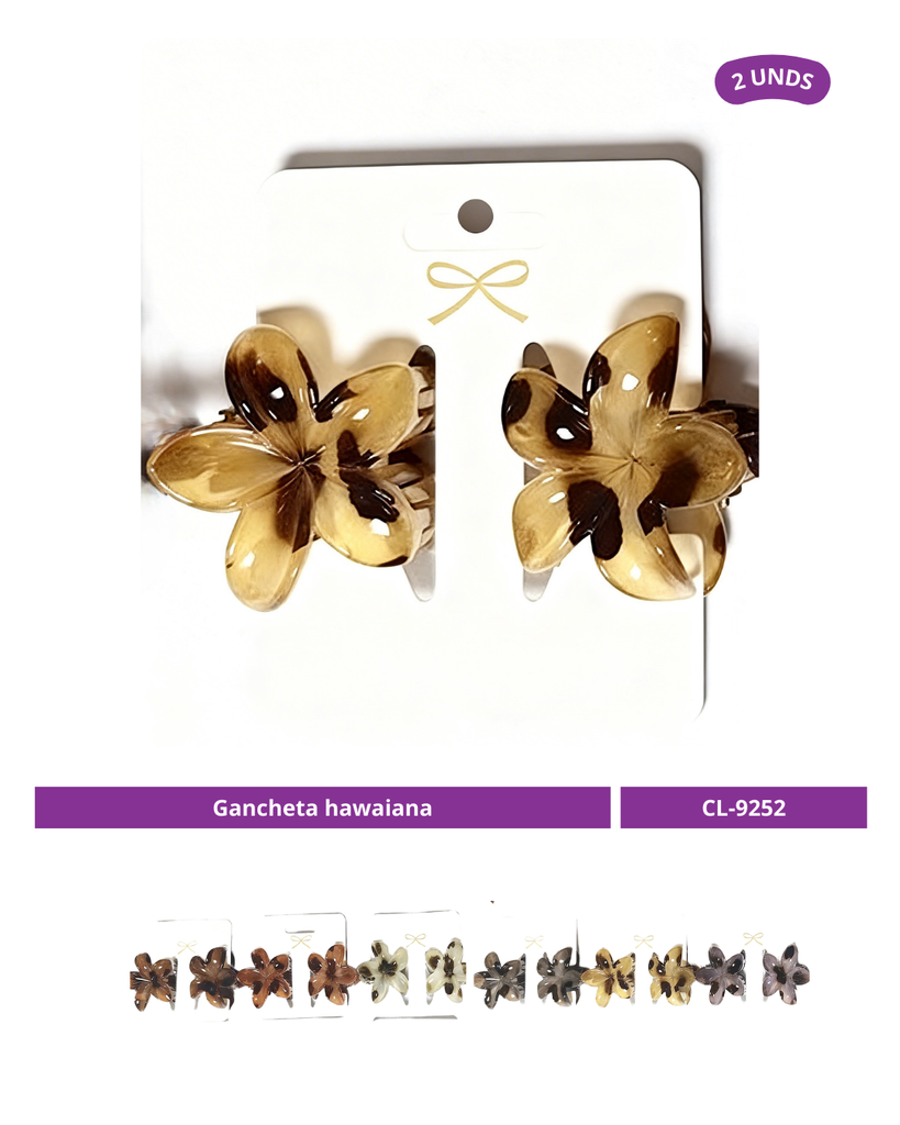 GANCHETA HAWAIANA PINTAS X2